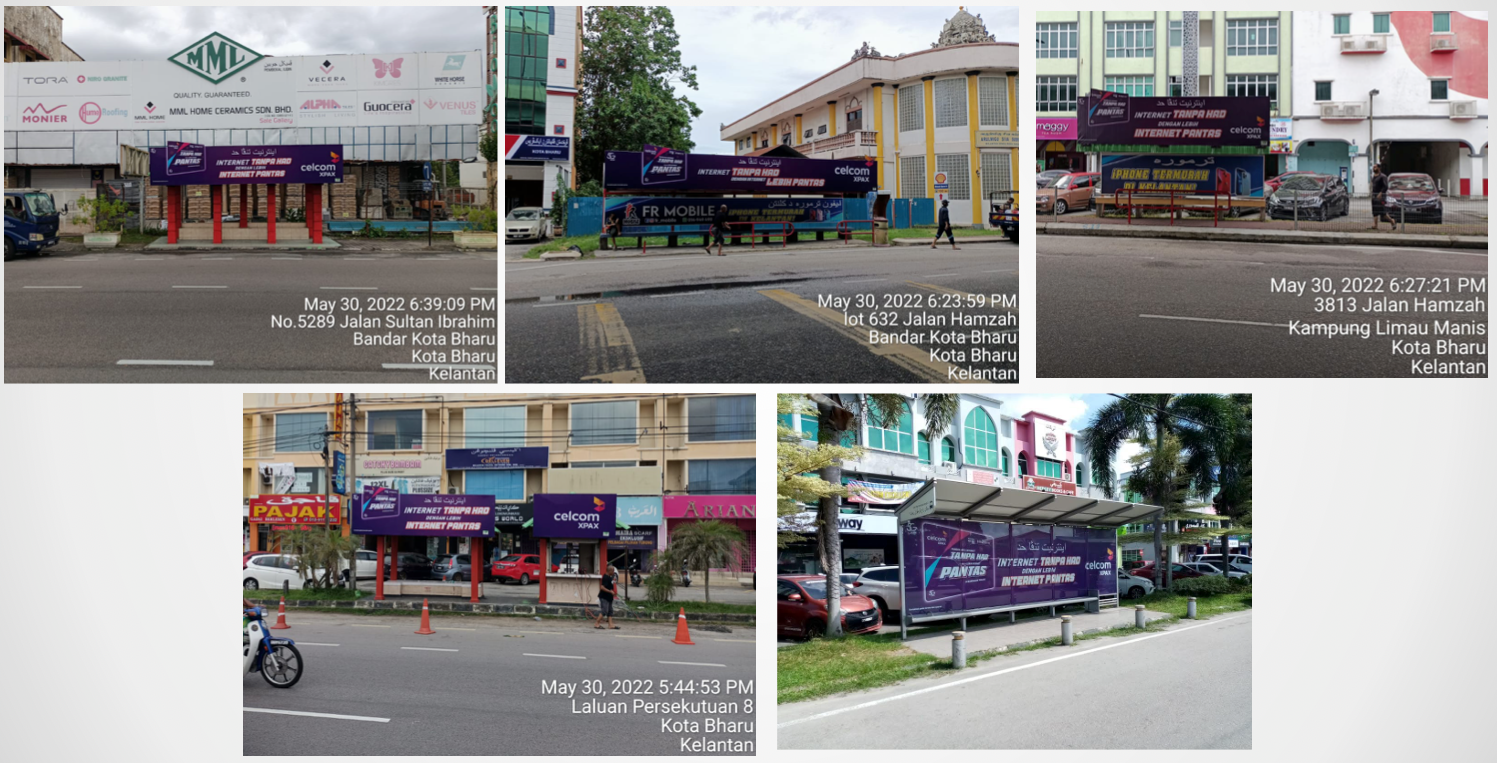 Celcom Xpax Bus Stop Media