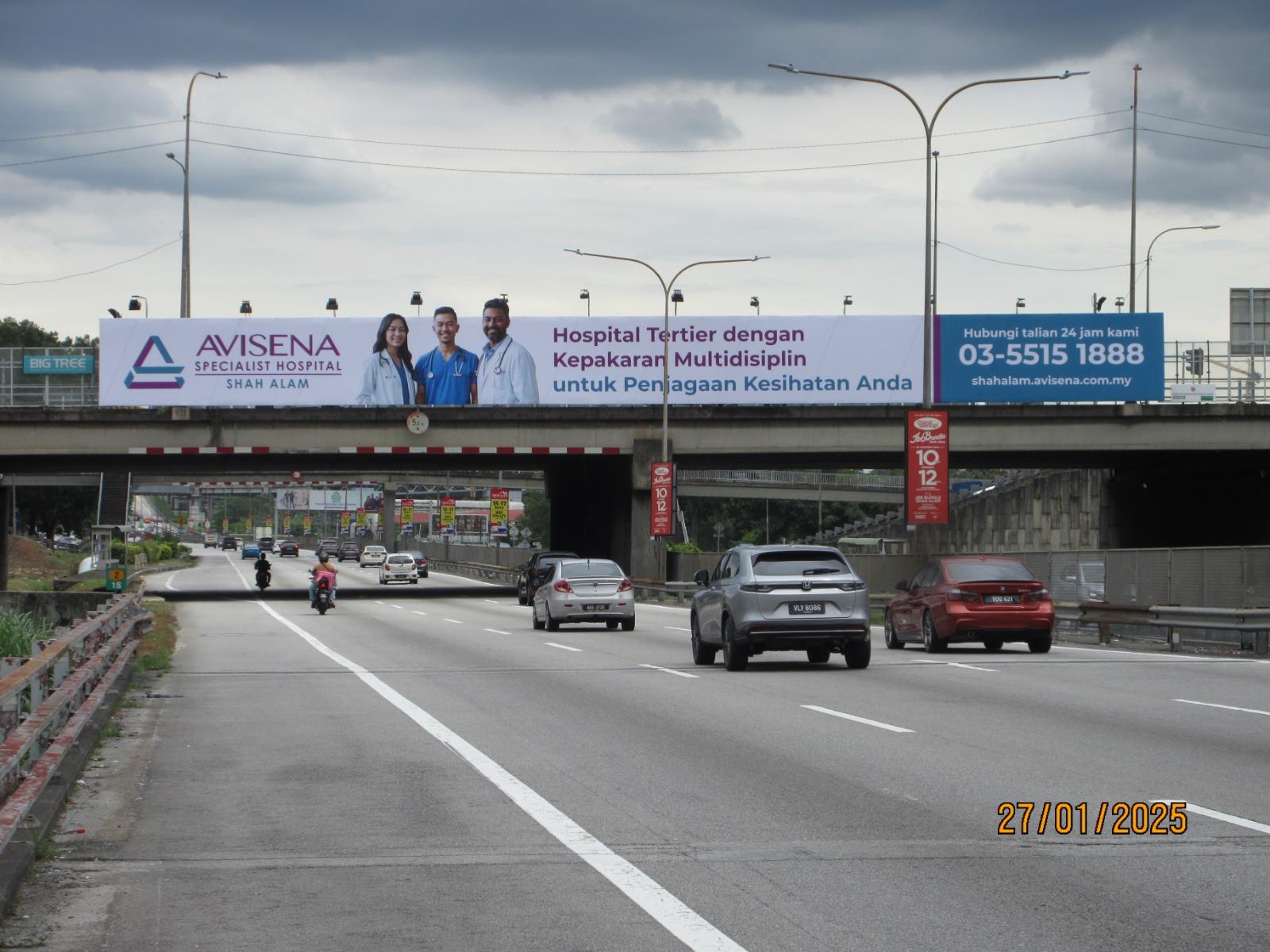 Papan Iklan Avisena Specialist Hospital di Shah Alam