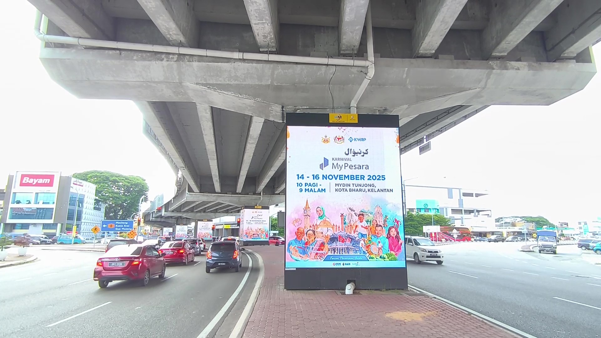 Papan iklan digital LED Kubang Kerian